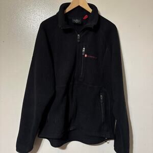 Victorinox Swiss Army Black Full Zip Fleece Lightweight Jacket Size Men’s XL